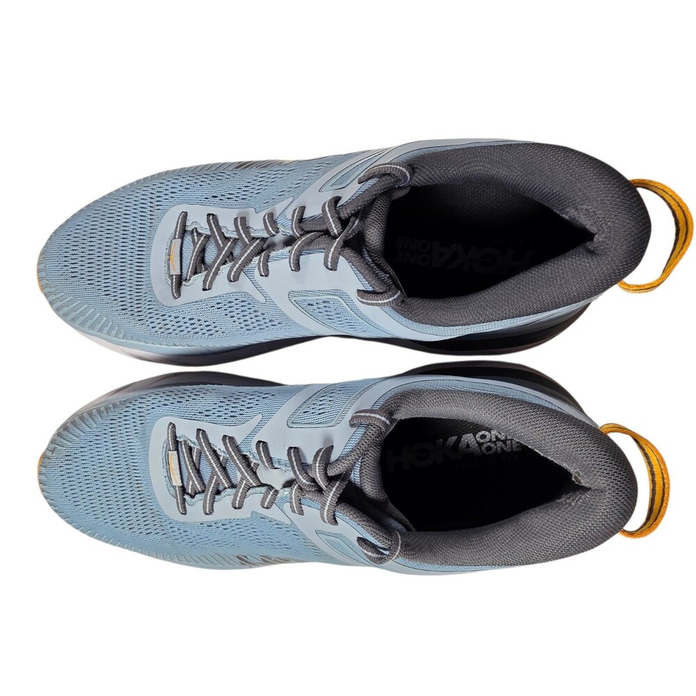 Hoka One One Bondi 7 Shoes Mens Size 10.5 Blue Road Running Sneakers - Picture 6 of 8